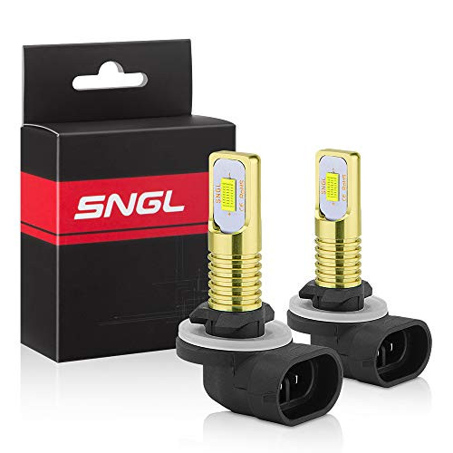 SNGL 881 LED Fog Light Bulb 6000k Xenon White Extremely Bright High Power 881 889 862 886 894 896 898 LED Bulbs for DRL or Fog Light Lamp Replacement