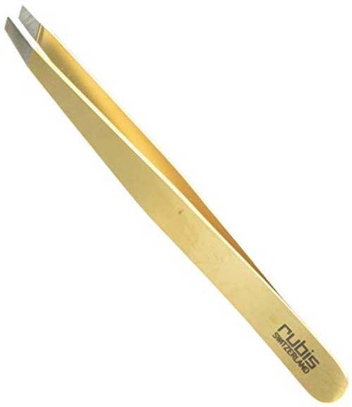 Rubis Switzerland Gold Slant Tweezer 1K1-03 Rubis Switzerland Gold Slant Tweezer 1K1-03
