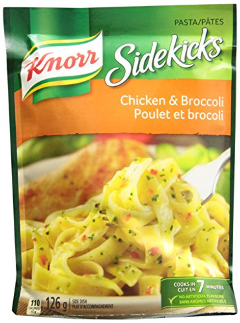 Knorr Sidekicks Chicken Broccoli Pasta Side Dish 126g-5oz- 8ct Imported from Canada Knorr Sidekicks Chicken Broccoli Pasta Side Dish 126g-5oz- 8ct Imported from Canada
