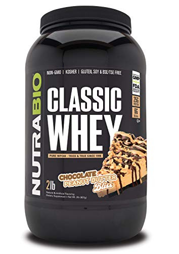 NutraBio Classic Whey Chocolate - Peanut Butter Bliss Dairy 2 lb-