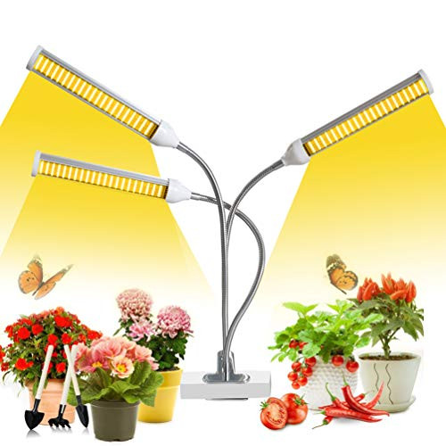 Grow Light VIETERR Tri Head Full Spectrum Plant Grow Lights for Indoor Plants LED Plant Light Grow Lamp with 3 Switch Modes Adjustable Gooseneck 3-6-12H Timer 5 Dimmable Levels Grow Light VIETERR Tri Head Full Spectrum Plant Grow Lights for Indoor Plants LED Plant Light Grow Lamp with 3 Switch Modes Adjustable Gooseneck 3-6-12H Timer 5 Dimmable Levels