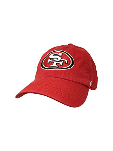 47 Brand San Francisco 49ers MVP Adjustable Baseball Hat Low Profile Snapback Football Cap X-Large  Red Classic