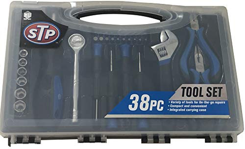 STP 38 Piece Socket And Wrench Set - Ratchet  Screwdriver  Wrench  Pliers
