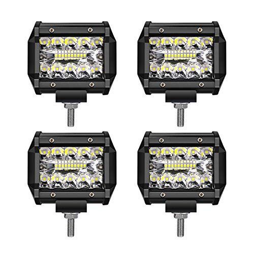 QUAKEWORLD LED Pods Light Bar 4Inch Driving Fog Off Road Lights Triple Row Waterproof Spot Flood Combo Beam LED Cubes Lights for Pickup Truck ATV UTV SUV Boat 4 Pack QUAKEWORLD LED Pods Light Bar 4Inch Driving Fog Off Road Lights Triple Row Waterproof Spot Flood Combo Beam LED Cubes Lights for Pickup Truck ATV UTV SUV Boat 4 Pack