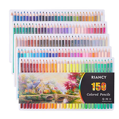 Professional Watercolor Pencil - Vibrant Colors No Duplicates Pre-sharpened Colored Pencils Ideal for Coloring  Blending and Layering  Sketching  Crafting 150 Watercolor Pencil