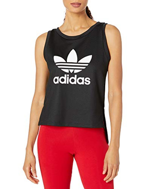 adidas Originals Women s EQT Logo Tank  black  L adidas Originals Women s EQT Logo Tank  black  L