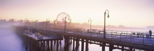 Posterazzi ferris wheel in the background Pier Santa Monica Los Angeles County California USA Poster Print  36 x 12