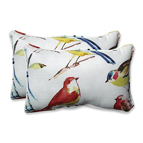 Pillow Perfect Outdoor/Indoor Bird Watchers Summer Rectangular Throw Pillow (Set of 2)