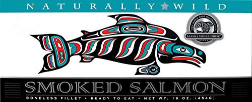 Alaska Smokehouse Naturally Wild Smoked Salmon in Gift Box  16-Ounce Boxes Pack of 2