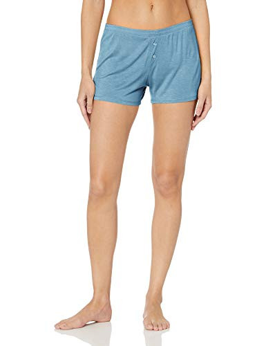 PJ Salvage Women s Lounge Essentials Short  Blue  X-Large