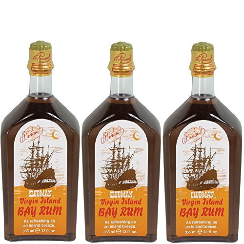 CLUBMAN PINAUD Virgin Island Bay Rum Men After Shave Cologne 12 oz 3 x BB-402100 CLUBMAN PINAUD Virgin Island Bay Rum Men After Shave Cologne 12 oz 3 x BB-402100