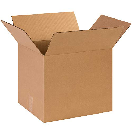 Aviditi 141212 Corrugated Cardboard Box 14  L x 12  W x 12  H  Kraft  for Shipping  Packing and Moving Pack of 25