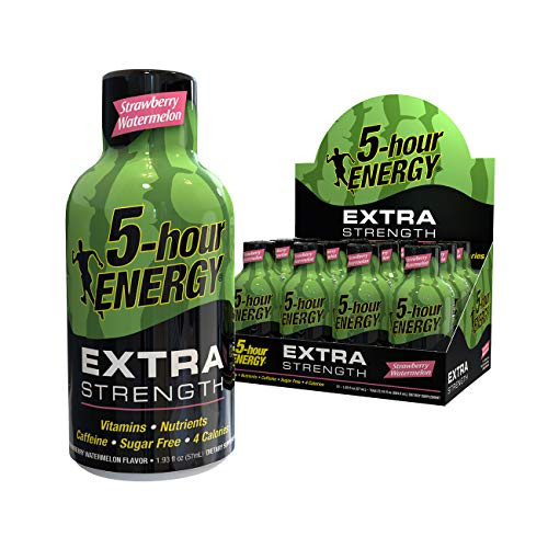 5-hour ENERGY Shot  Extra Strength  Strawberry Watermelon  1-93 Ounce  12 Pack