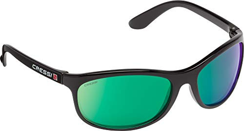 Cressi Rocker Floating  Black-Black  Green Mirrored Lens