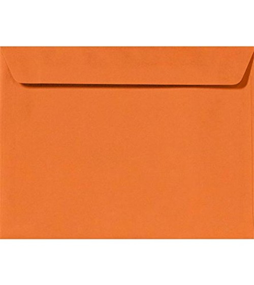 9 x 12 Booklet Envelopes in 80 lb- Mandarin for Mailing a Business Letter  Catalog  Financial Document  Magazine  Pamphlet  50 Pack Orange