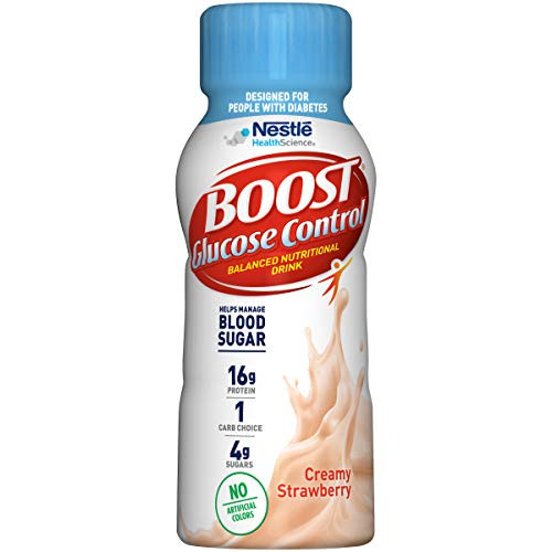 Boost Glucose Control Nutritional Drink  Strawberry Bliss  8 fl oz Bottle  24 Pack