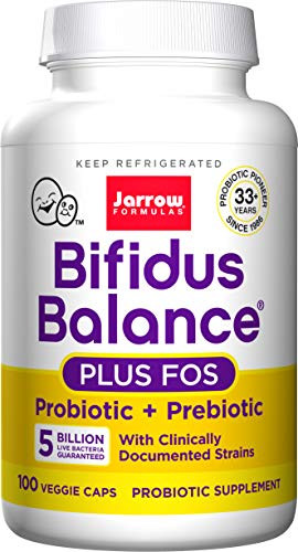 Bifidus Balance  FOS  5 Billion Organisms Per Cap  Promotes Intestinal Health  100 Count Cool Ship  Pack of 3