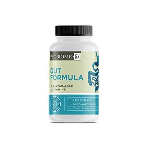 ProBiome Rx Gut Formula Supplements  Gut-Integrity Blend for Gut and Immune Support  L-Glutamine and Licorice Root  10 Billion CFUs* Per Serving  90 Capsules