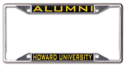 WinCraft Howard University Alumni Premium License Plate Frame  Metal with Hand Inlaid Acrylic  4 Mount Holes WinCraft Howard University Alumni Premium License Plate Frame  Metal with Hand Inlaid Acrylic  4 Mount Holes