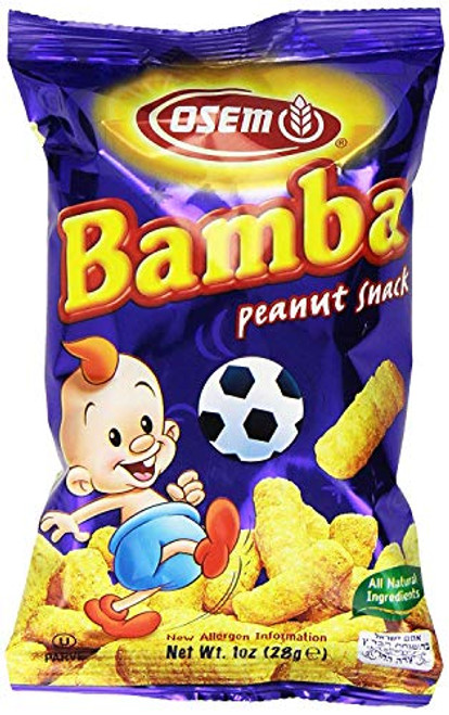 Bamba Peanut Butter Snacks All Natural Peanut Butter PB Corn Puffs 1-0oz Bag Pack of 24 Bamba Peanut Butter Snacks All Natural Peanut Butter PB Corn Puffs 1-0oz Bag Pack of 24