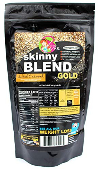 Skinny Blend Gold! Best Tasting Protein Shake for Women Delicious Smoothie- Weight Loss -Low Carb Diet Supplement - Weight Control - 15 Servings Salted Caramel Skinny Blend Gold! Best Tasting Protein Shake for Women Delicious Smoothie- Weight Loss -Low Carb Diet Supplement - Weight Control - 15 Servings Salted Caramel