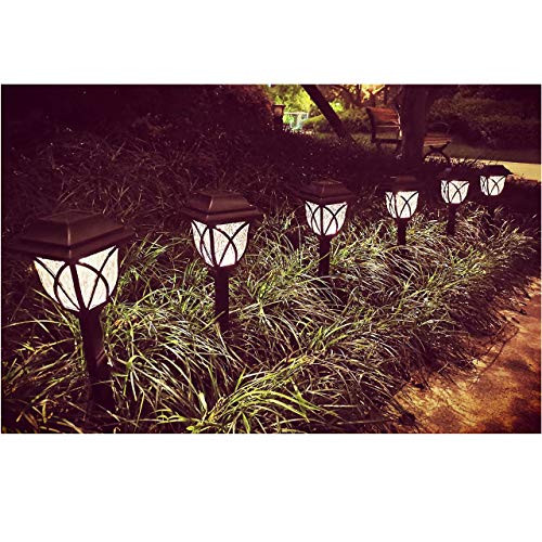 Solar Pathway Lights Outdoor Solar Powered Auto On-Off Garden Lights Waterproof LED Path Lights for Patio Yard Lawn Walkway and Landscape 6 Pack Solar Pathway Lights Outdoor Solar Powered Auto On-Off Garden Lights Waterproof LED Path Lights for Patio Yard Lawn Walkway and Landscape 6 Pack