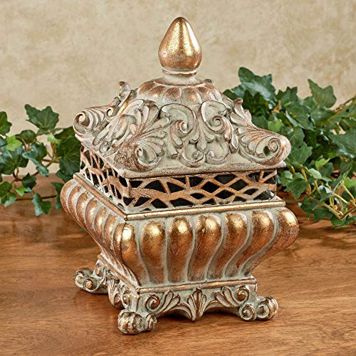 Touch of Class Yasabelle Covered Box Tarnished Gold