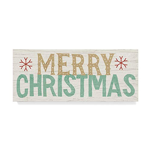 Trademark Fine Art Holiday on Wheels Merry Christmas v-3 by Michael Mullan  8x19-Inch