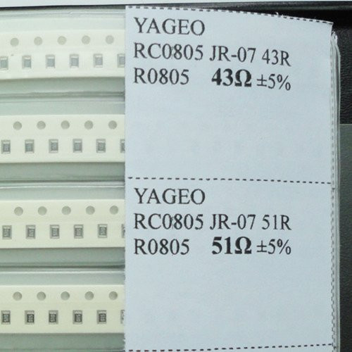Yobett 0805 15pF-1uF 0 ohm-2M ohm 5  80 Value 3725pcs SMD Resistor and Capacitor Book Combo Kit