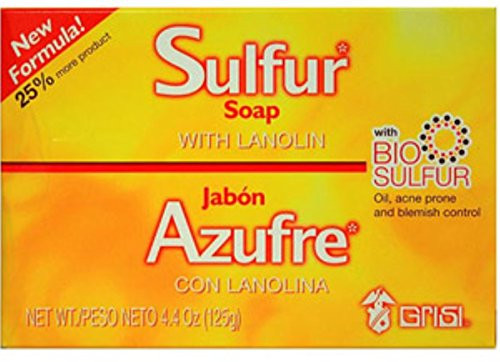 Grisi Bio Sulfur Soap with Lanolin 4-4 oz Pack of 12 Grisi Bio Sulfur Soap with Lanolin 4-4 oz Pack of 12
