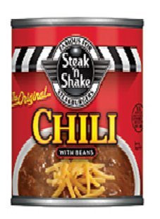 Steak  n Shake Chili with Beans 15 Oz Can Pack of 4