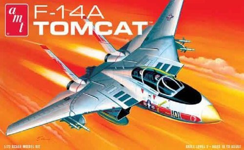 AMT Grumman F-14A Tomcat Fighter Jet 1-72 Scale Airplane Model Building Kit by AMT Datasouth