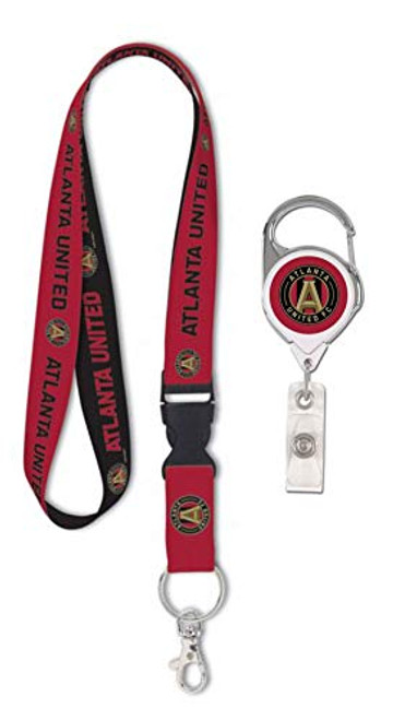WinCraft Bundle 2 Items Atlanta United 1 Premium Lanyard and 1 Badge Reel WinCraft Bundle 2 Items Atlanta United 1 Premium Lanyard and 1 Badge Reel