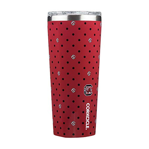 Corkcicle Tumbler - 24oz NCAA Triple Insulated Stainless Steel Travel Mug University of South Carolina Gamecocks Polka Dot Corkcicle Tumbler - 24oz NCAA Triple Insulated Stainless Steel Travel Mug University of South Carolina Gamecocks Polka Dot