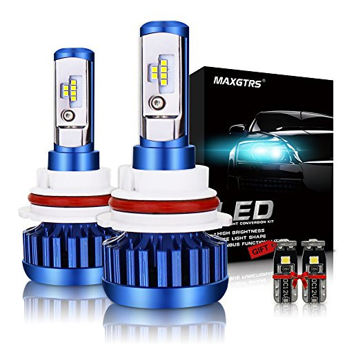 MAXGTRS 9007 LED Headlight Bulb CSP Chips LED Head Bulb - 70W 9000LM 6000K Cool White LED Headlamps