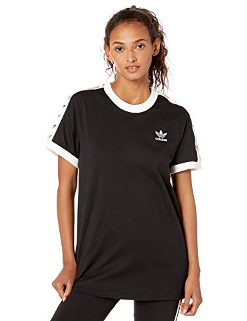 adidas Originals Women s Pride Tee  black-White  X-Small adidas Originals Women s Pride Tee  black-White  X-Small