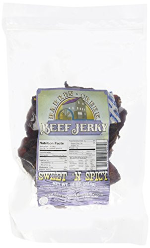Barren Creek Beef Jerky Sweet  N Spicy  1 Pound Bag