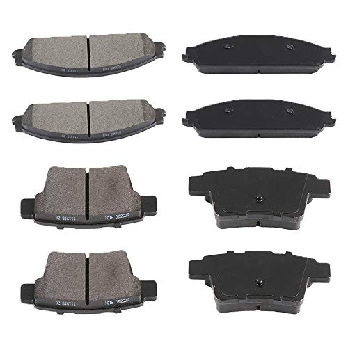 AUTOMUTO Front Rear Ceramic Brakes Pads Set fit for 2008 2009 Mercury Sable 2005-2007 Ford Five Hundred  Ford Freestyle  2008 2009 Ford Taurus Ford Taurus X 2005-2007 Mercury Montego