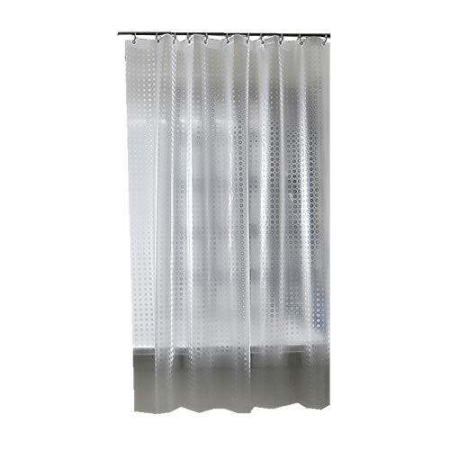 BAIHT HOME Anti-Bacterial Waterproof Shower Curtain Liner Mildew Resistant Water Repellent Heavy Duty Semi-Transparent EVA Shower Curtains, 72" X 102"