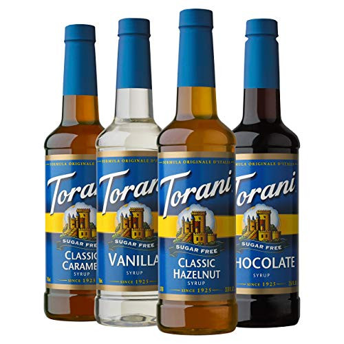 Torani Sugar Free Syrup Variety Pack  25-4 Ounces Pack of 4