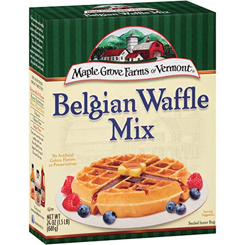 Maple Grove Farms Belgian Waffle Mix  24 Ounce Pack of 6