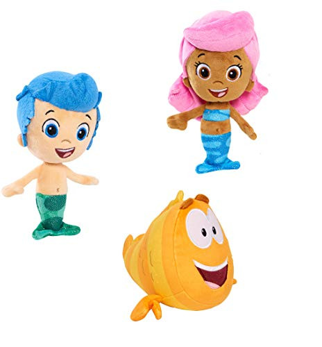 Nick Jr Bubble Guppies Bean Plush -Set of 3  Molly  Gil and Mr- Grouper APPR- 7