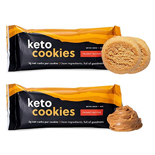 Perfect Keto Cookies - Low Net Carb Snacks Sweets No Added Sugar and Gluten-Free Cookies Keto Food for Healthy and Keto-Friendly Diet - 12 Pack 24 Count Peanut Butter Perfect Keto Cookies - Low Net Carb Snacks Sweets No Added Sugar and Gluten-Free Cookies Keto Food for Healthy and Keto-Friendly Diet - 12 Pack 24 Count Peanut Butter