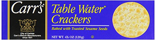Carr s Sesame Table Water Crackers  4-25-Ounce Boxes Pack of 6