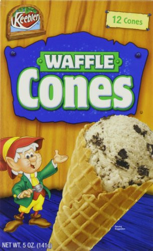 Keebler Ice Cream Waffle Cones  12-Count Cones Pack of 6