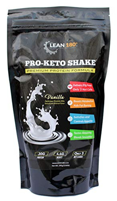 Pro Keto Shake - Best Tasting Low Carb Low Sugar Clean Protein Shake for Keto and all Diets Weight Loss Vanilla Pro Keto Shake - Best Tasting Low Carb Low Sugar Clean Protein Shake for Keto and all Diets Weight Loss Vanilla