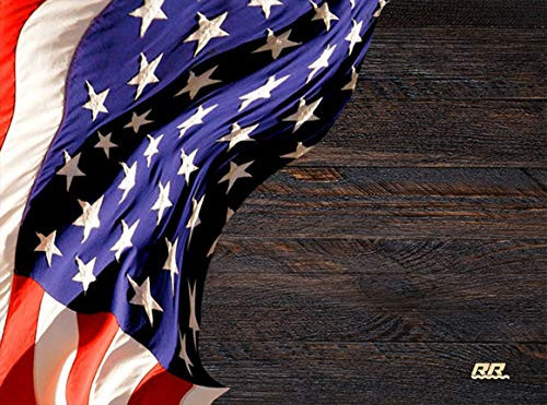 Patriotic USA Flag On Wood Design Glass Cutting Board Decorative American United States of America Rustic Design