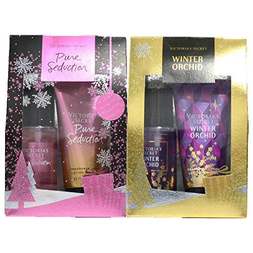 Victoria s Secret Gift Set Pure Seduction   Winter Orchid 4 Piece Fragrance Mist Lotion