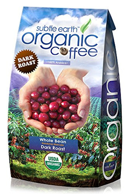 5LB Cafe Don Pablo Subtle Earth Organic Gourmet Coffee - Dark Roast - Whole Bean Coffee - USDA Certified Organic - 100% Arabica, 5 Pound