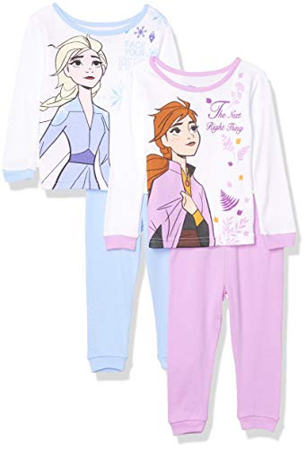 Disney Girls  Frozen 4-Piece Cotton Pajama Set  Into The Unkown  4T
